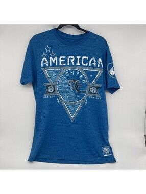Men’s American Fighter Staten Island T-Shirt Blue Size Large Excellent Cond